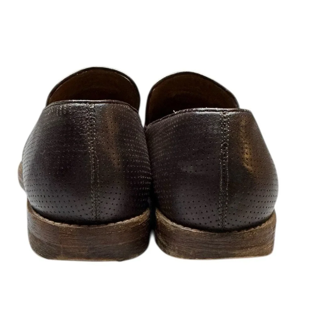 Zara Man Leather Loafers Size 43 Made in Italy Tassel Formal